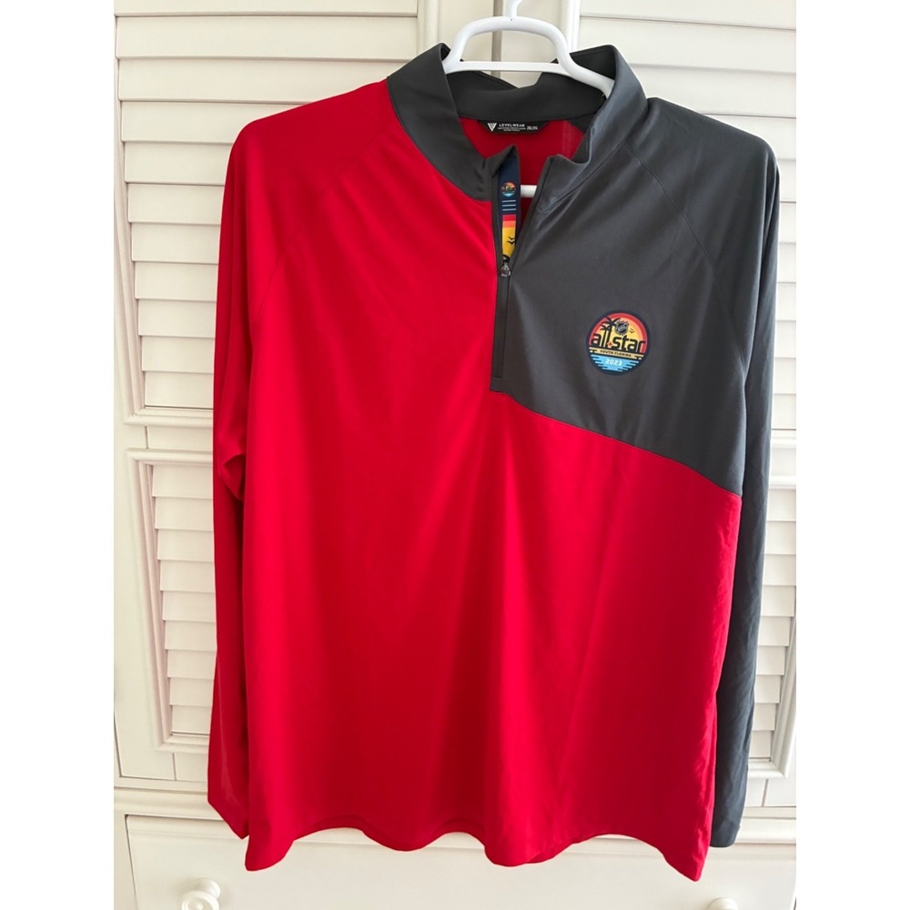 Men's 2XL NWT Florida Panthers 2023 All Star Levelwear 1/4 Zip Pullover